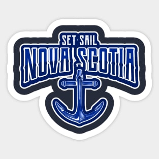 EAST Coast Nova Scotia Nautical Blue Anchor Sticker